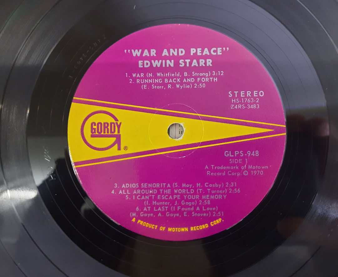 Edwin Starr - War And Peace 1970 EX+ ORIGINAL VINYL LP ... 5