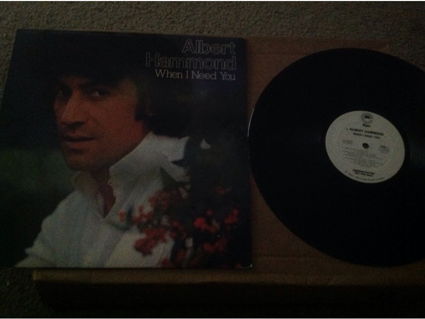 Albert Hammond - When I Need You Epic Records White Label Promo  LP NM