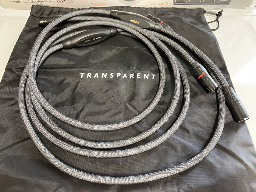 TRANSPARENT AUDIO SUPER G5 XLR BALANCED INTERCONNECTS  2 METERS