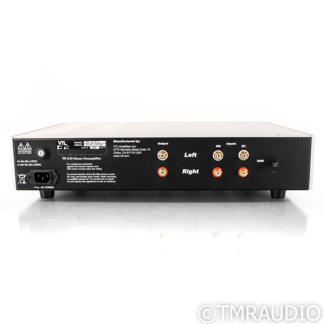 VTL TP-2.5i MM & MC Phono Preamplifier (69526) 6