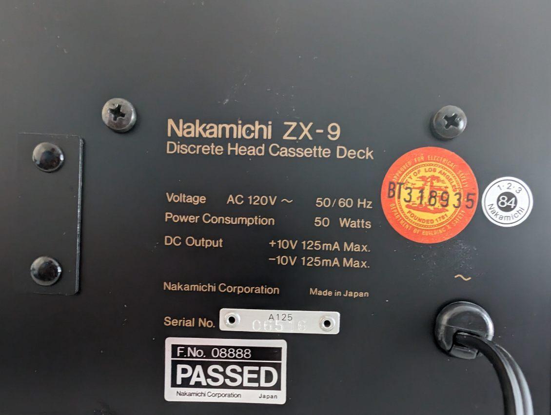 Nakamichi  ZX-9 3