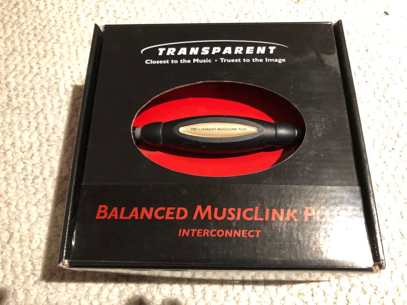 Transparent Cable Half Pair Balanced MusicLink Plus MM2 - New In Box