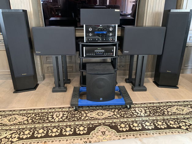 McIntosh 5peakers  SL-6 Front R/L, HT-4 Center and HT-1...