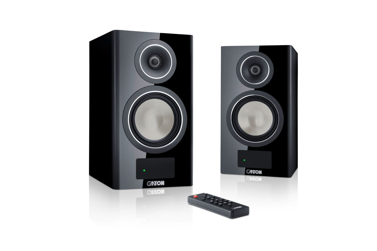 Canton Smart Townus 2 Bookshelf Speakers; Black Pair (7...