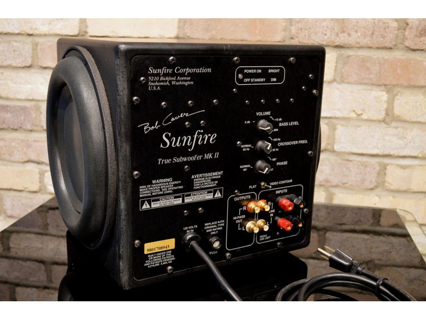 Sunfire True Subwoofer Mk II w/ 2700 Watt Amplifier - 18 Hz @ 110 dB