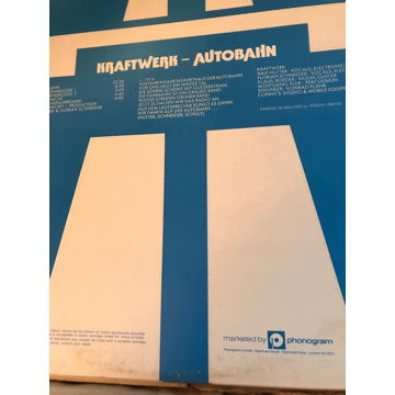 Kraftwerk Autobahn LP UK 1st Issue Vertigo EMBOSSED COVER