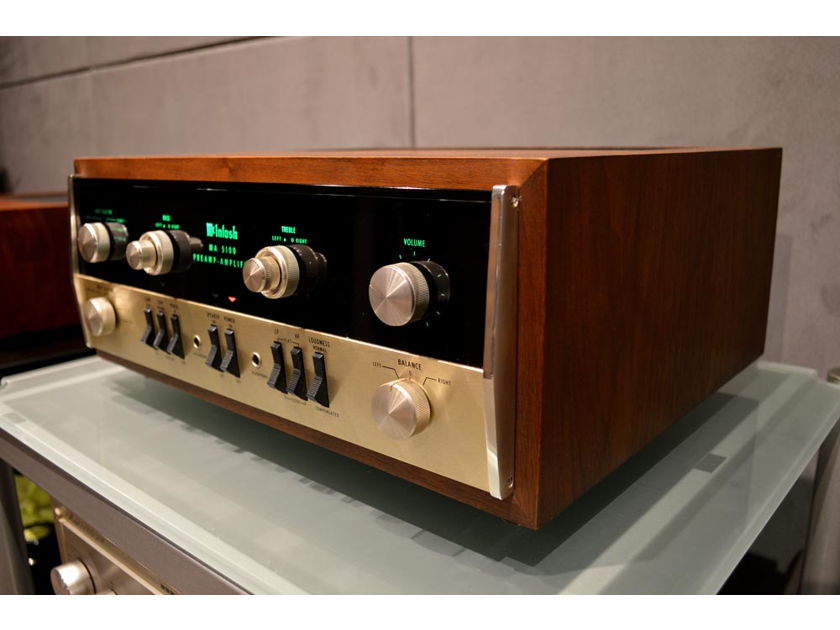 McIntosh MA-5100 Audiophile Integrated Amplifier w/ Wood Cabinet - Vintage
