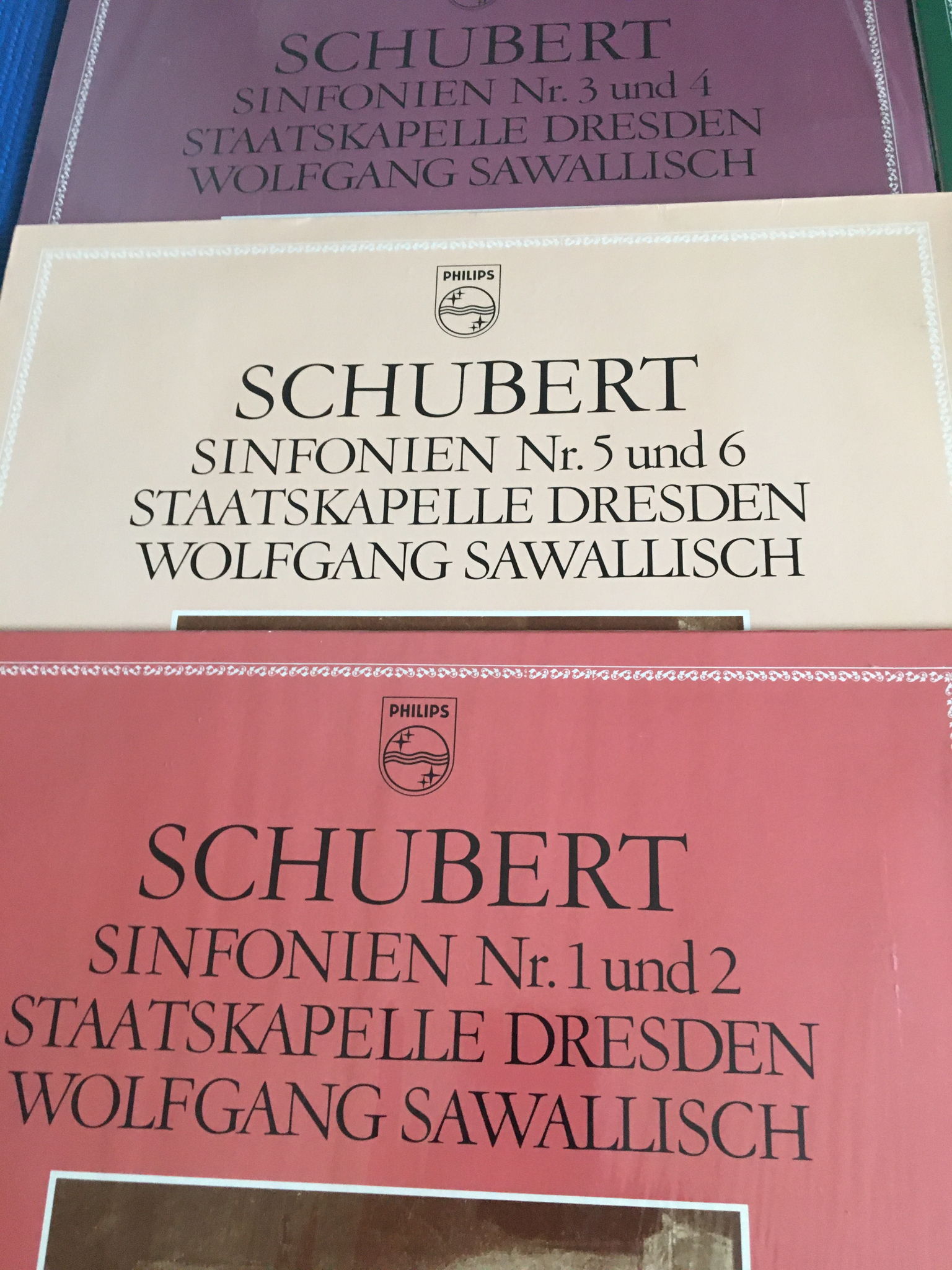 Philips Schubert Wolfgang Sawallisch  Sinfonien lot of ... 3