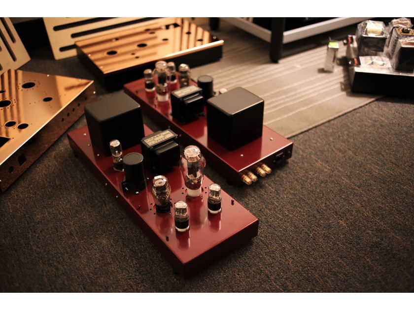 TRIODE LABS 2A3GT-FFX Mono Blocks (Red Wine Finished)