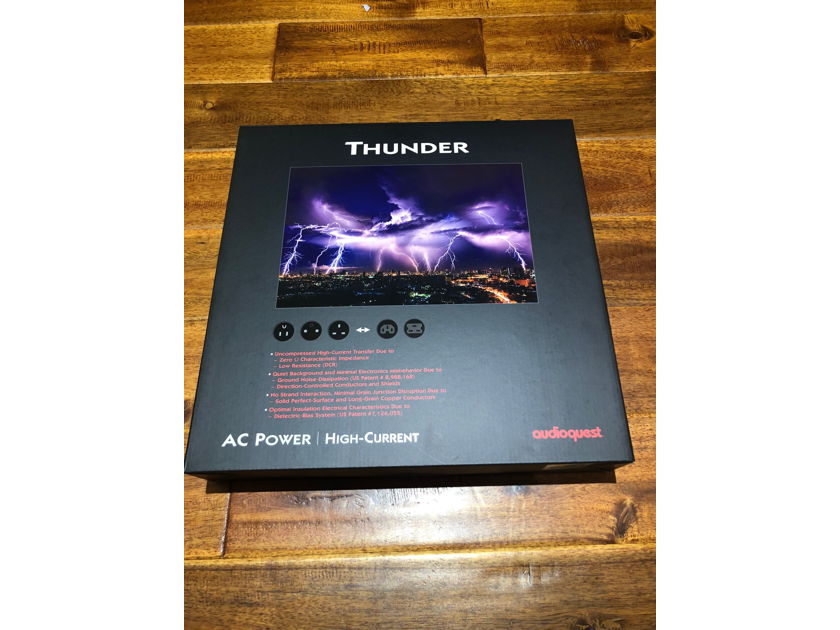 AudioQuest Thunder High Current 15A  2M power Cable BRAND NEW