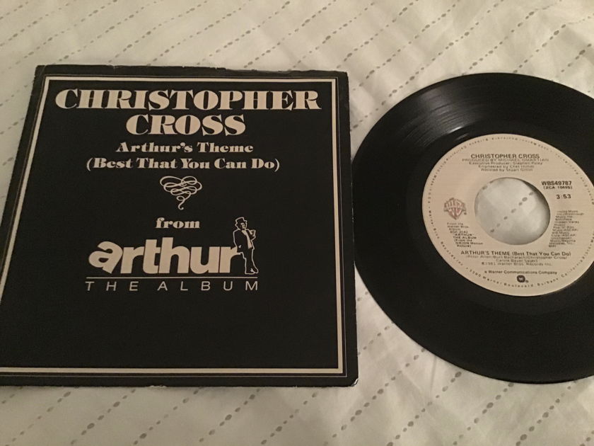 Christopher Cross Arthur’s Theme(Best That You Can Do) 45 With Sleeve