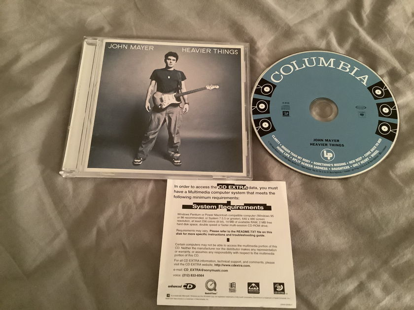 John Mayer Aware/Columbia Records CD With CD Extra  Heavier Things