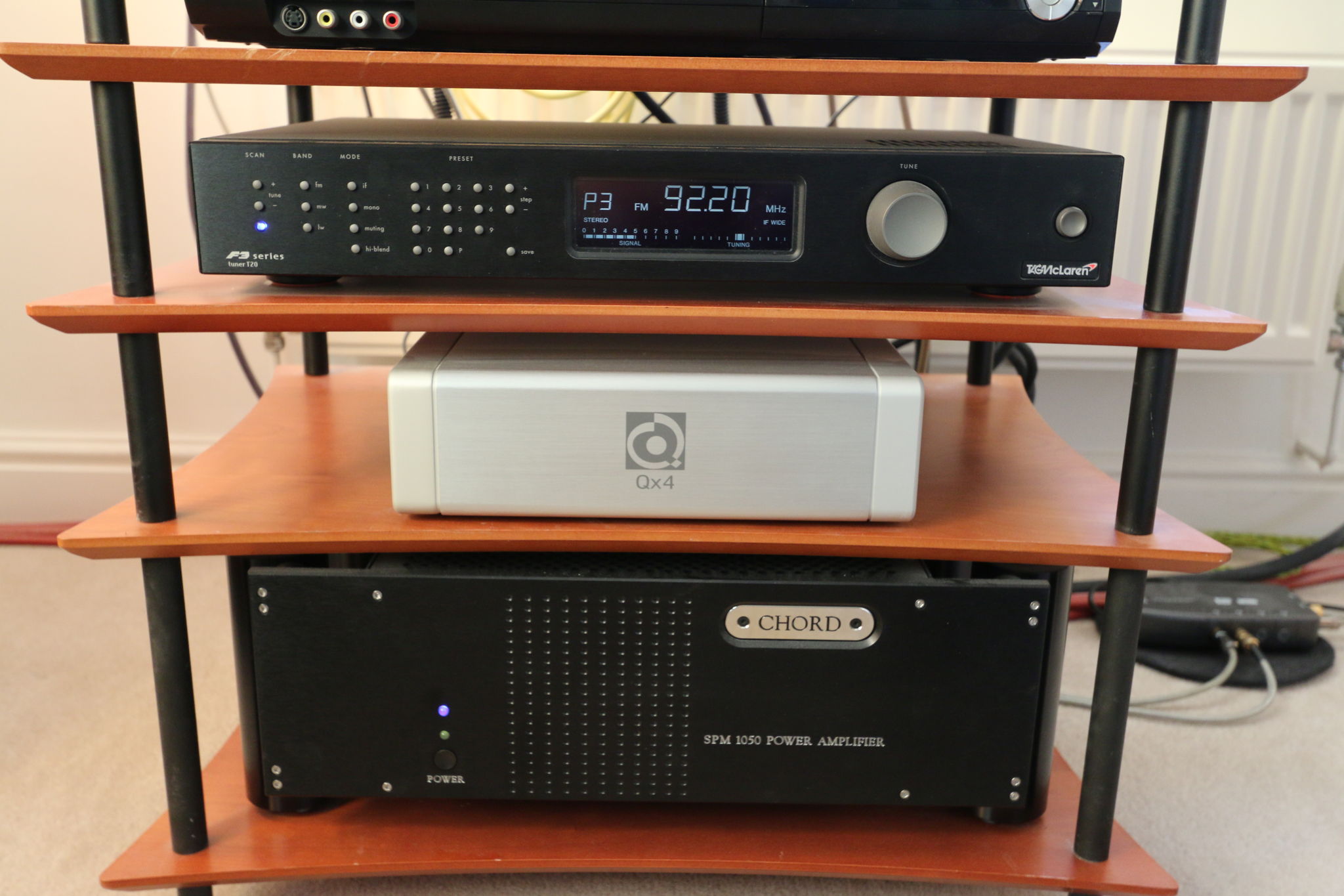 Tuner, Quantum QX4, & Chord Power Amplifier