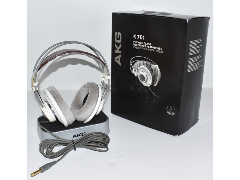 AKG K 701 Premium Class Reference Over-Ear/Open-Back Headphones & Original Packing Box K701