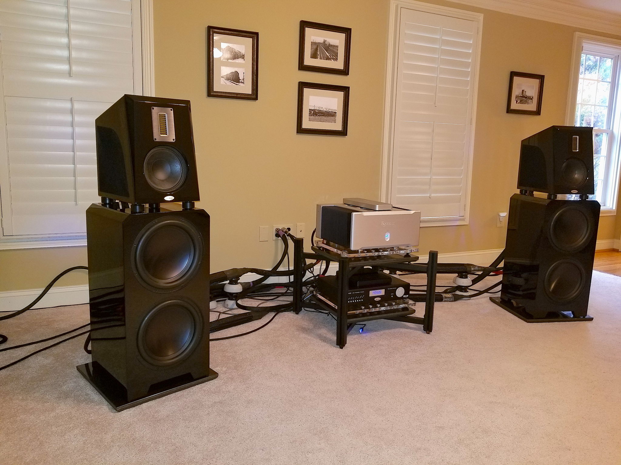 System View from left with new Legacy Calibre XD & Foundation speakers (custom)
