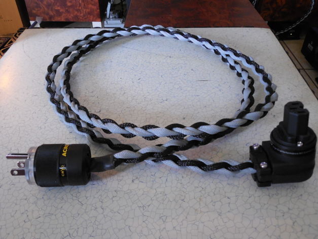 Black Shadow Angled Power Cords Matched Pair (2 Cords) ...