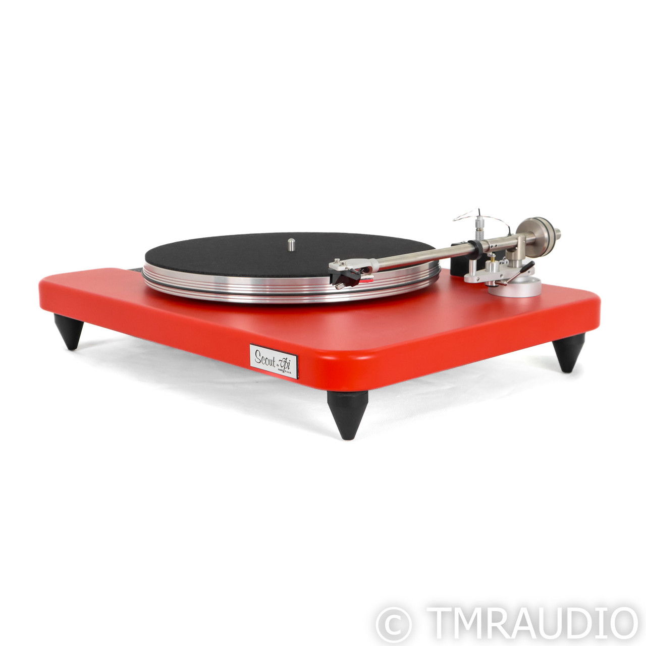 VPI Scout Jr. Belt Drive Turntable; Red w/ Ortofon 2 (7... 3