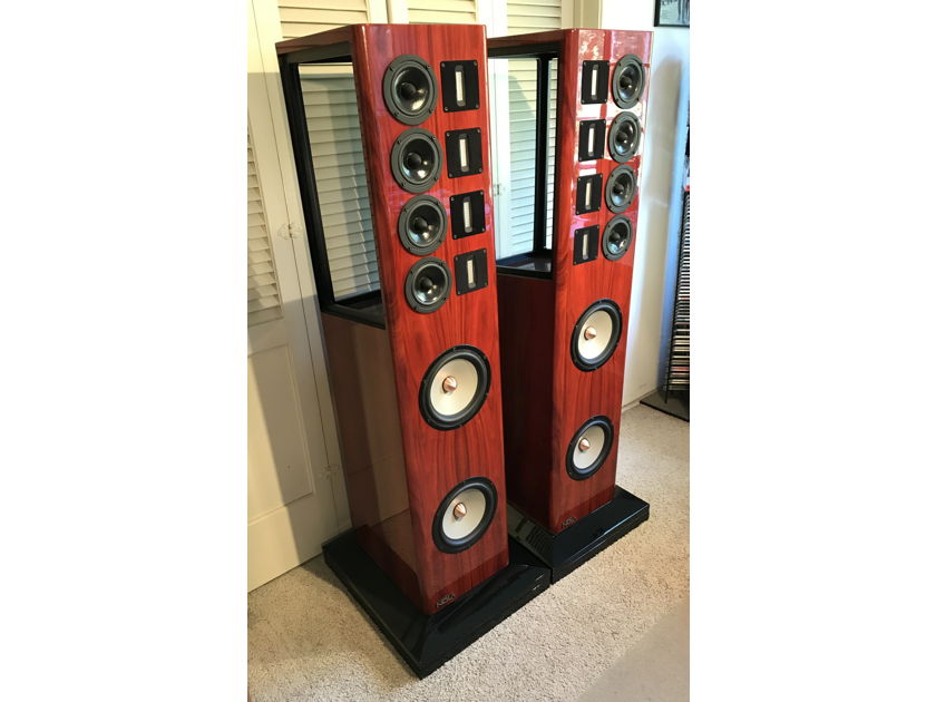 NOLA BABY GRAND REFERENCE II LOUDSPEAKERS, ORIGINAL WOOD CRATES, NEAR MINT, FREE SHIPPING