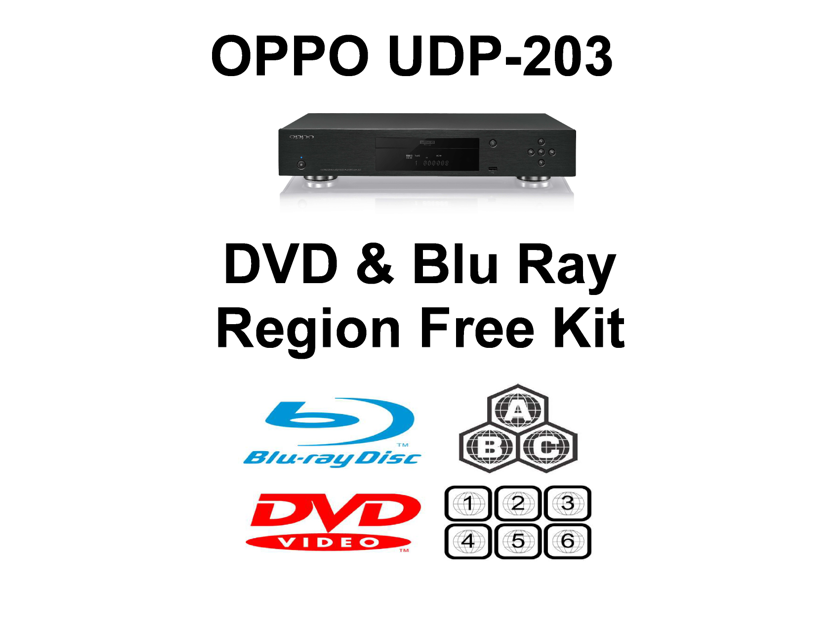 Oppo UDP and BDP Models DVD and Blu Ray Region Free Unlock Kit
