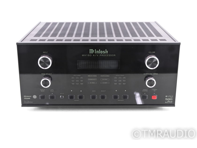McIntosh MX160 11.1 Channel Home Theater Processor; 4K UHD; Dolby Atmos; Auro 3D (20624)