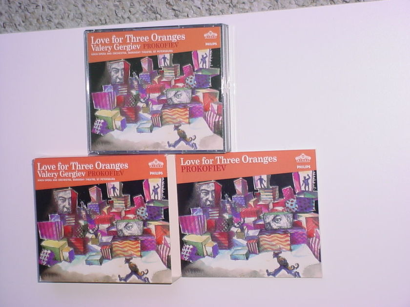 Valery Gergiev Prokofiev double cd box set Love for three oranges PHILIPS KIROV 2001
