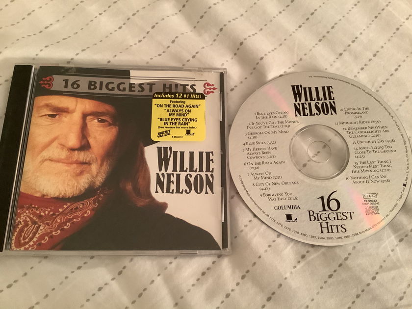 Willie Nelson Columbia Legacy Records HDCD 16 Biggest Hits