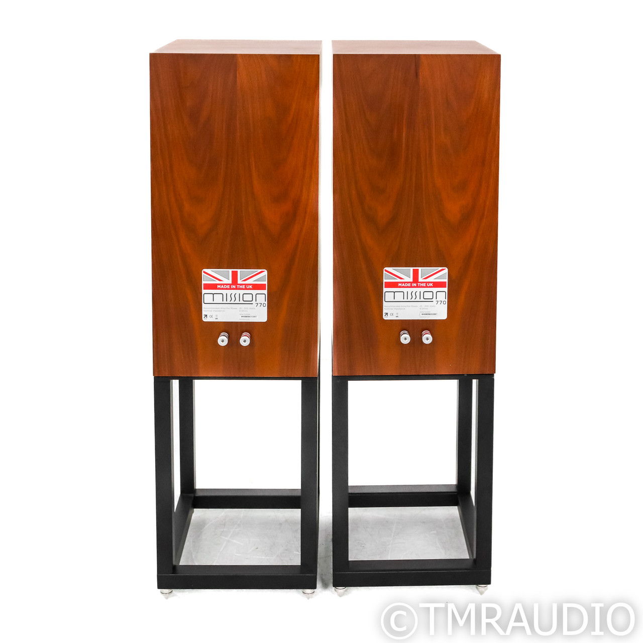 Mission 770 Bookshelf Speakers; Walnut Pair with Stands... 6