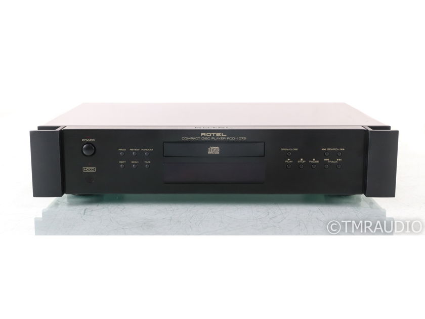 Rotel RCD-1072 CD Player; RCD1072; HDCD; Black; Remote (35555)