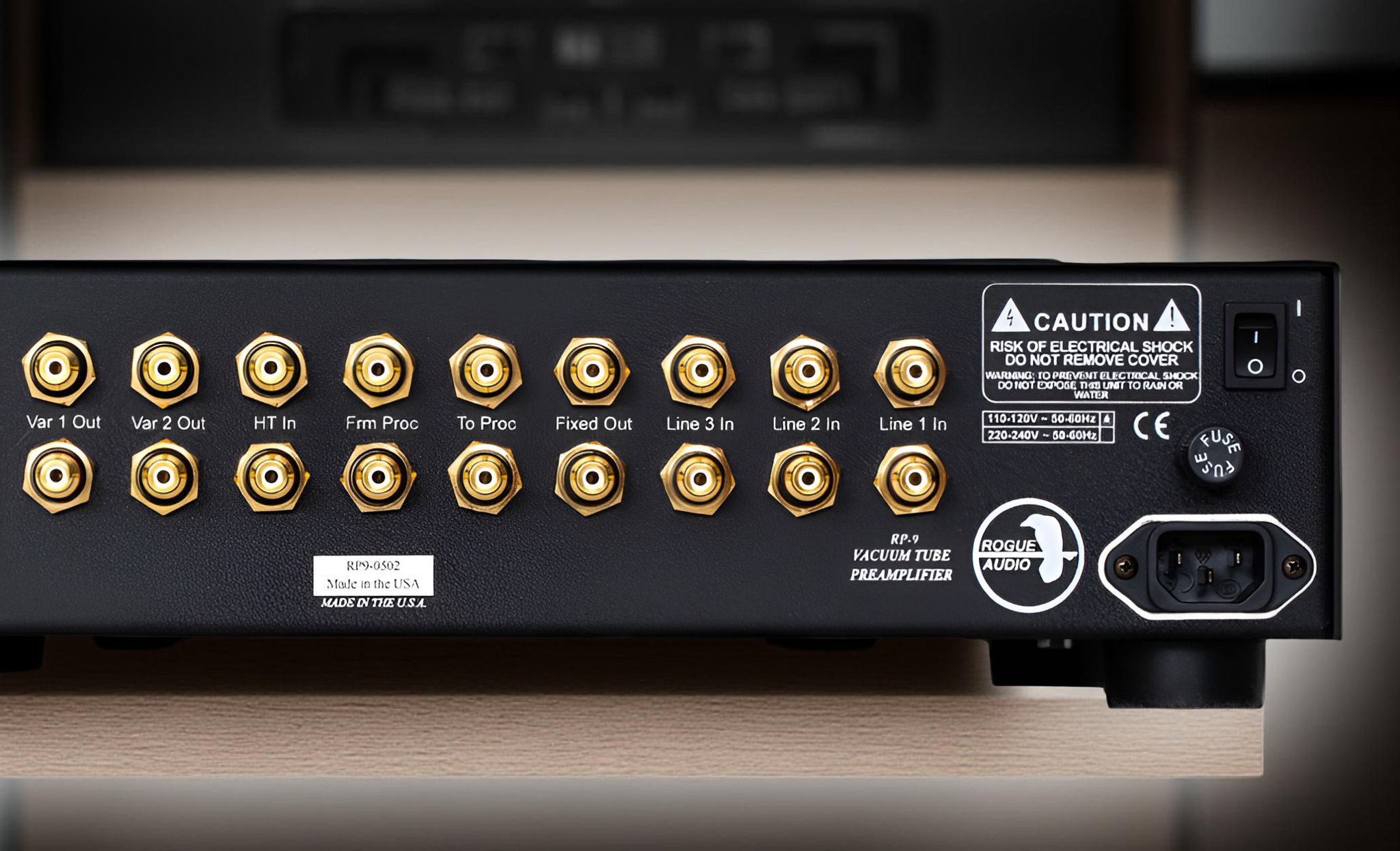 Rogue Audio RP-9 Fully Balanced Tube Preamplifier - Black 8