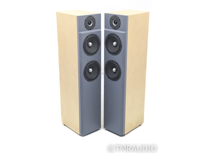 Troels Gravesen CNO-25-mkII Floorstanding Speakers; Natural Birch / Grey Pair (34023)