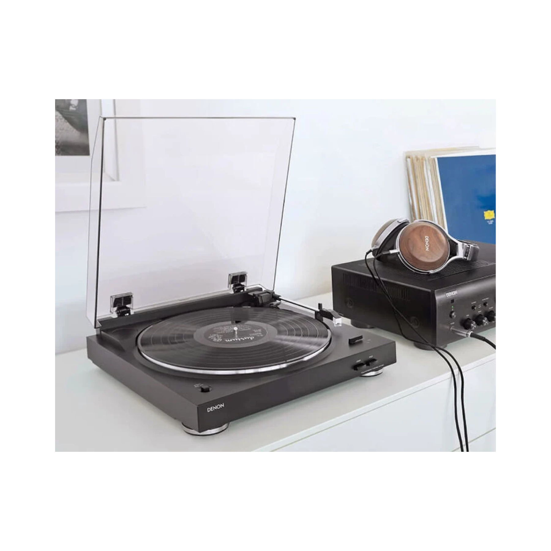 Denon DP-29F Belt-Drive Turntable with Cartridge & Buil... 2