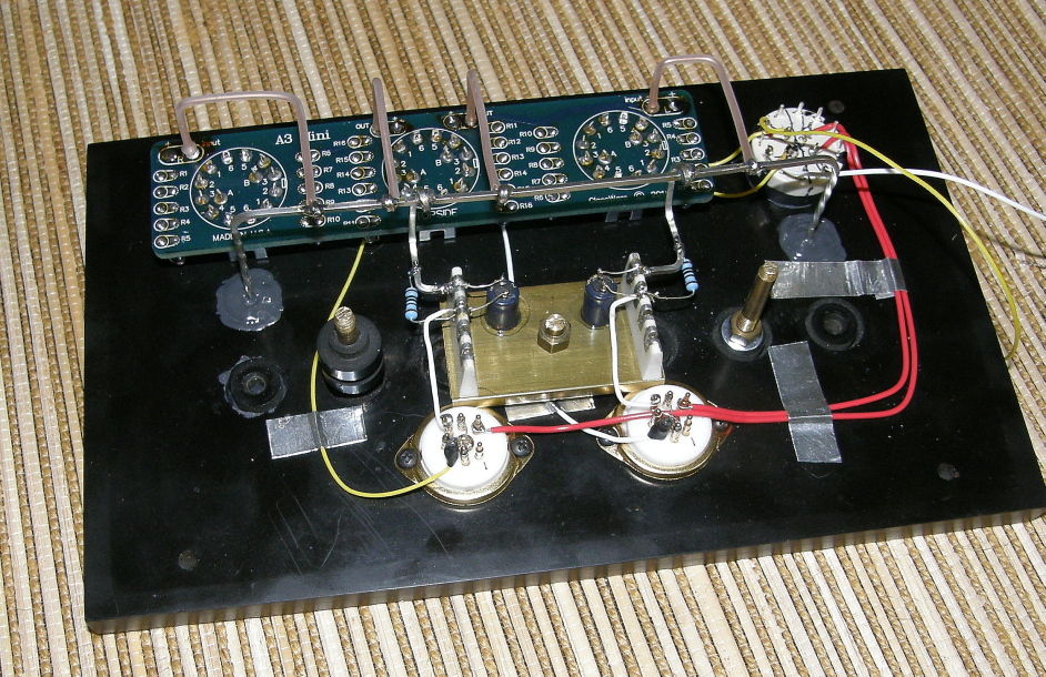 underside of preamp during construction