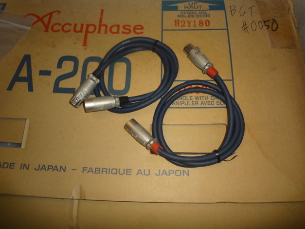 ACCUPHASE  ALC-10A XLR CABLES  1 METER LONG