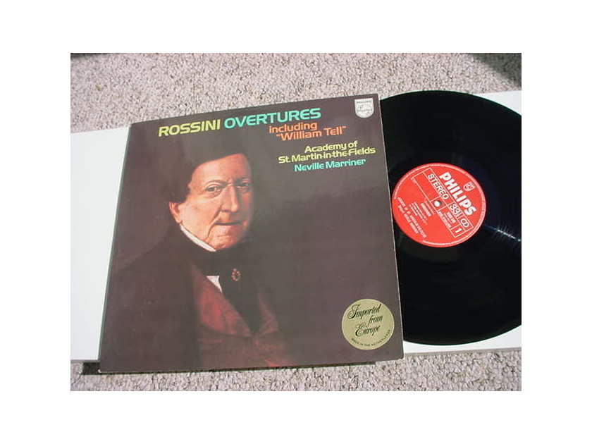 PHILIPS Classical Rossini Overtures lp record Neville Marriner 1977 Holland