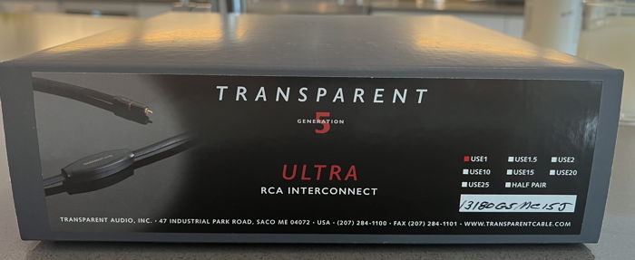 Transparent Audio Ultra Interconnect Gen 5 RCA
