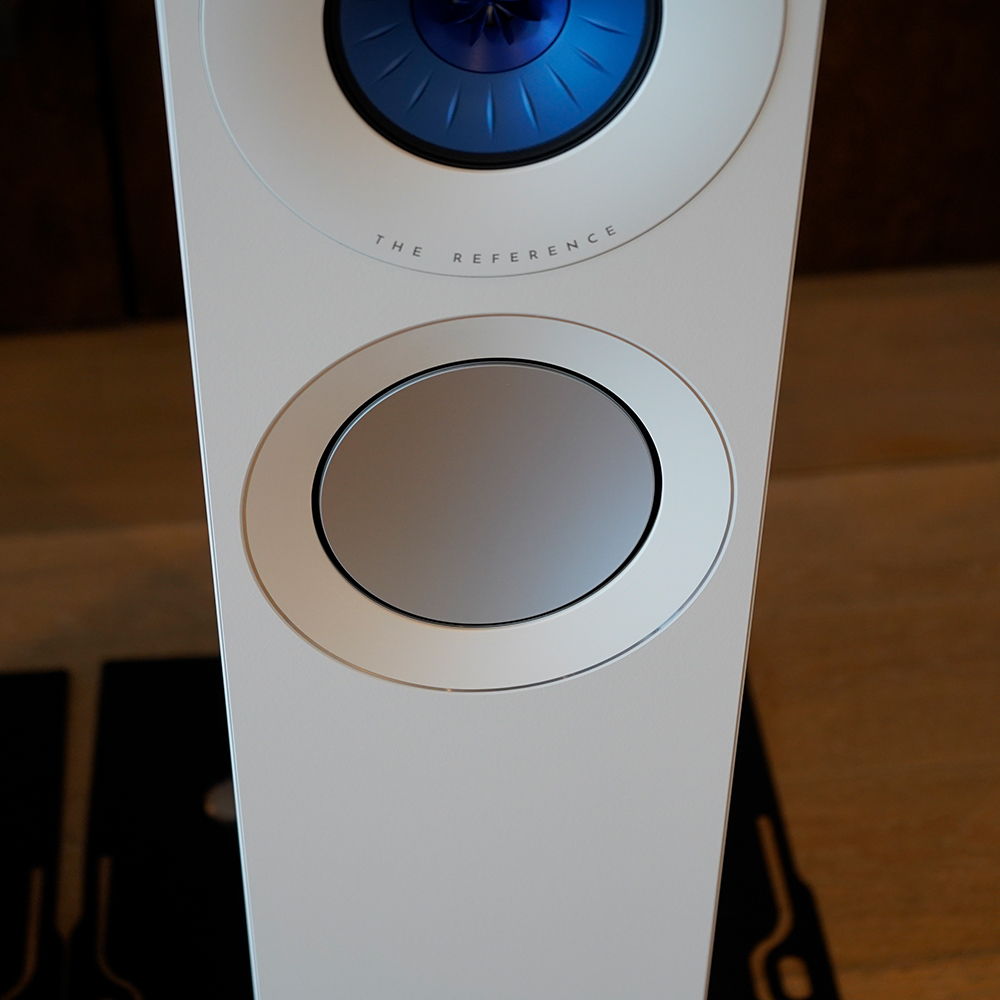 KEF Reference 3 Meta Floorstanding Speaker, White/Blue,... 8