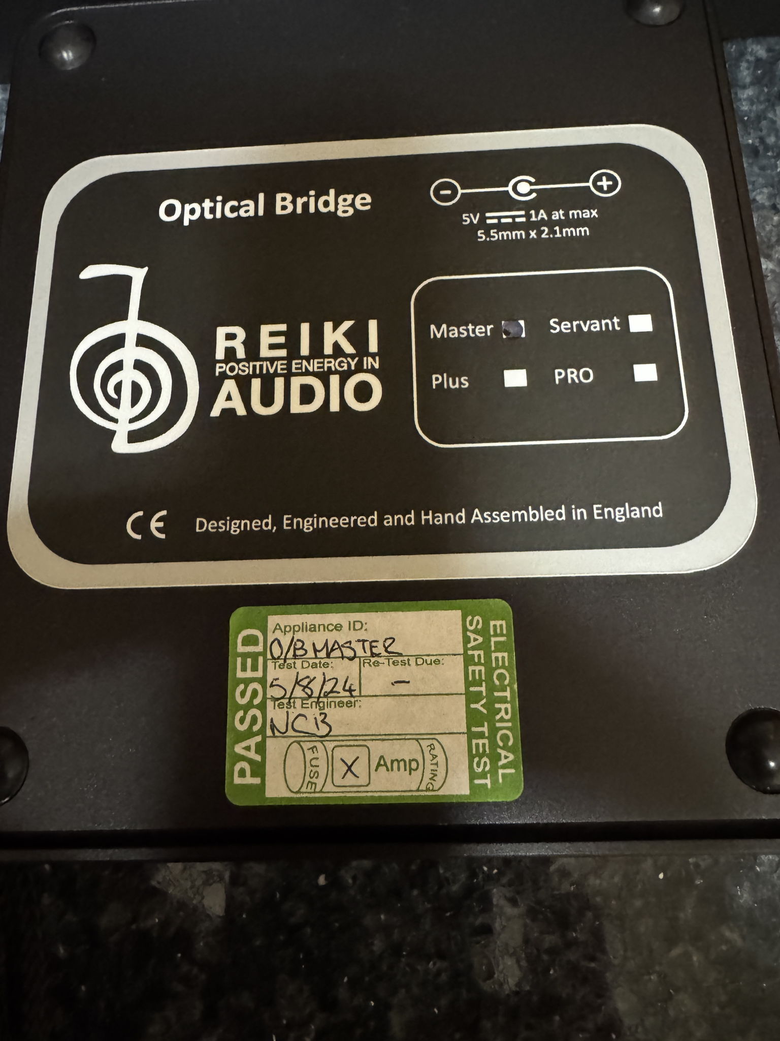 Reiki Audio Optical Bridge for Streaming 3