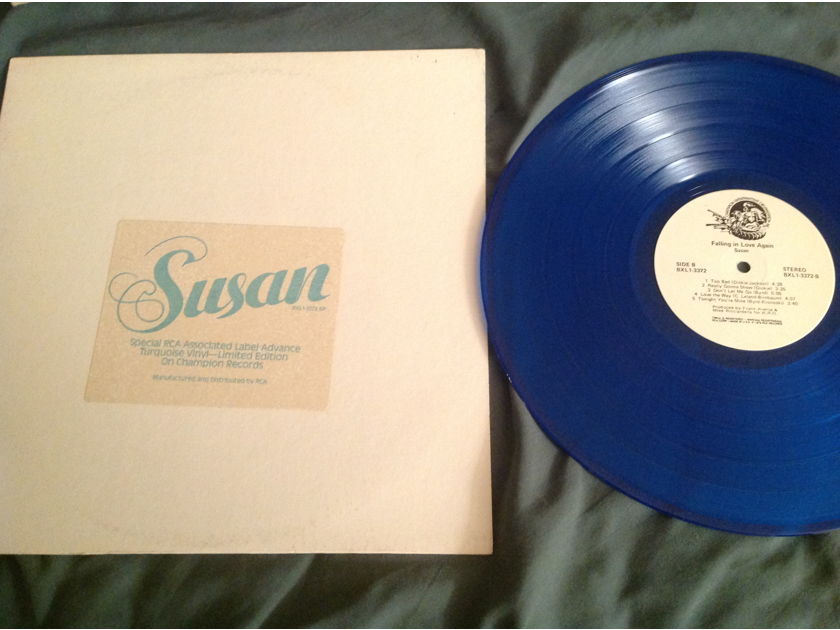 Susan  Falling In Love Again Promo Turquoise Vinyl