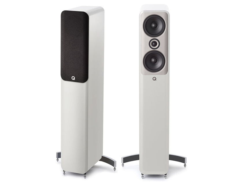 (pulled per NL 4/8)Q Acoustcs Concept 50 Floorstanding Speakers; White Pair (Sealed w/ Warranty) (58452)