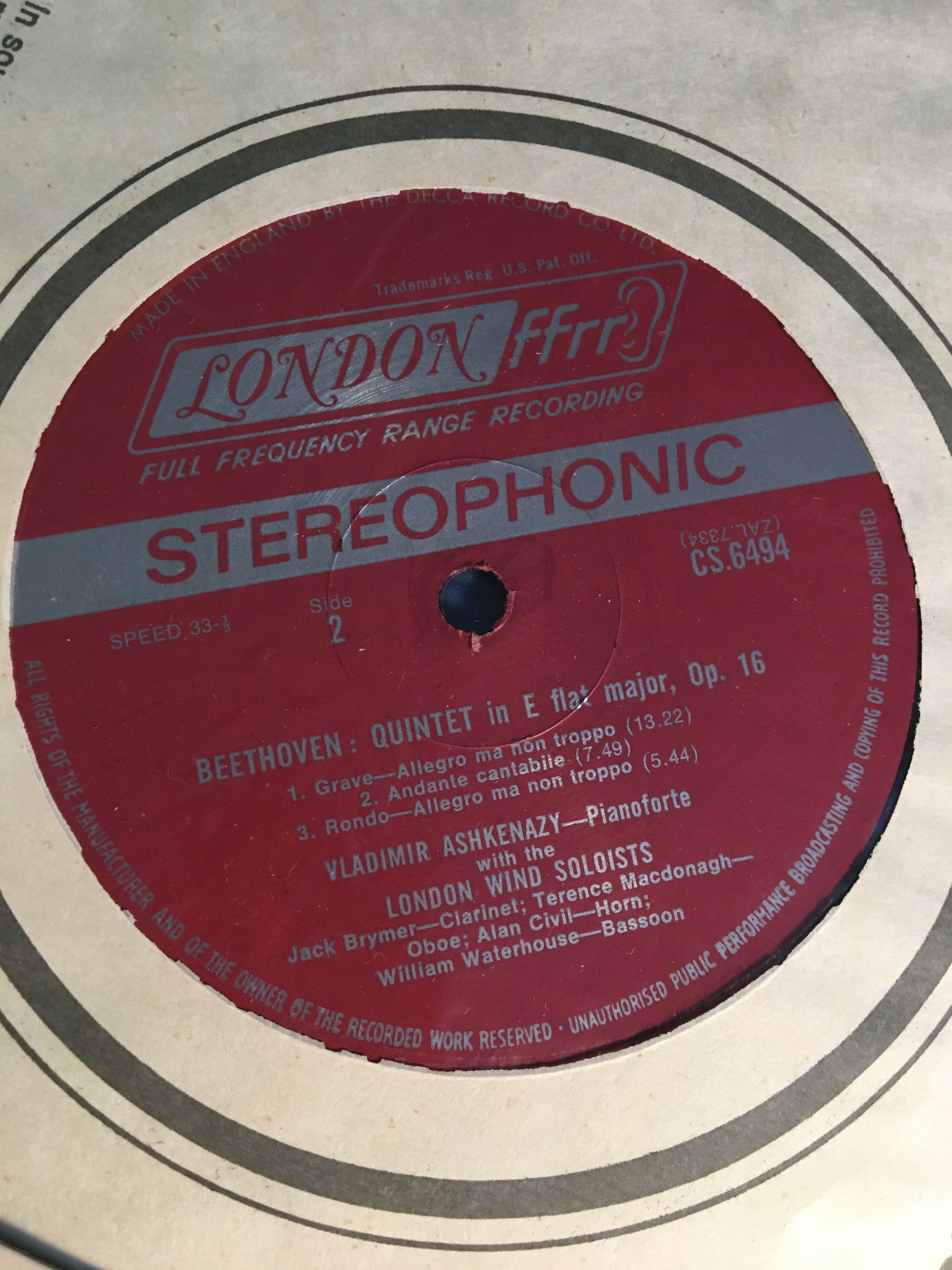 London FFRR Mozart Beethoven Ashkenazy  London wind sol... 4