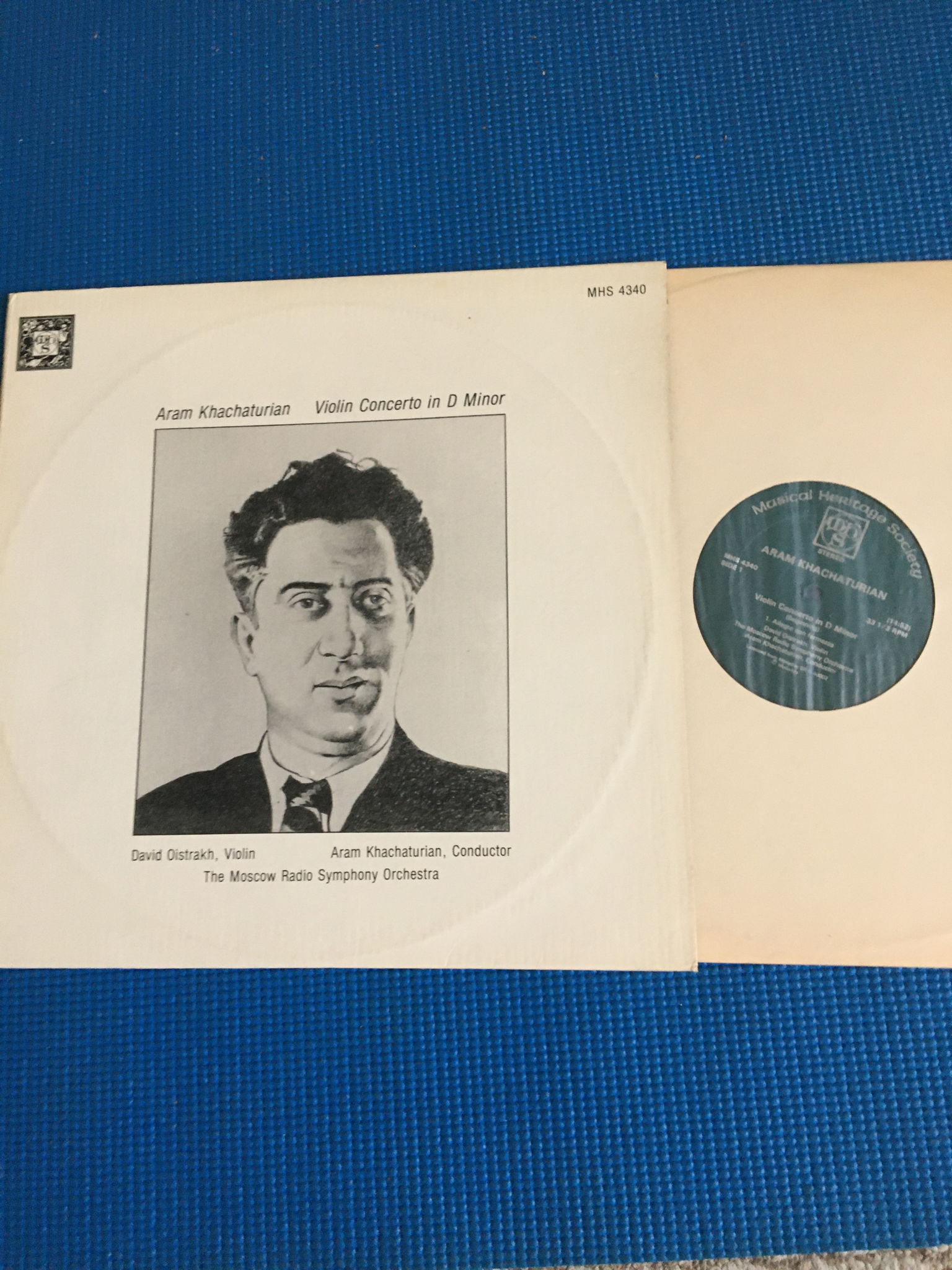 MHS 4340 Aram Khachaturian David Oistrakh violin  Mosco...