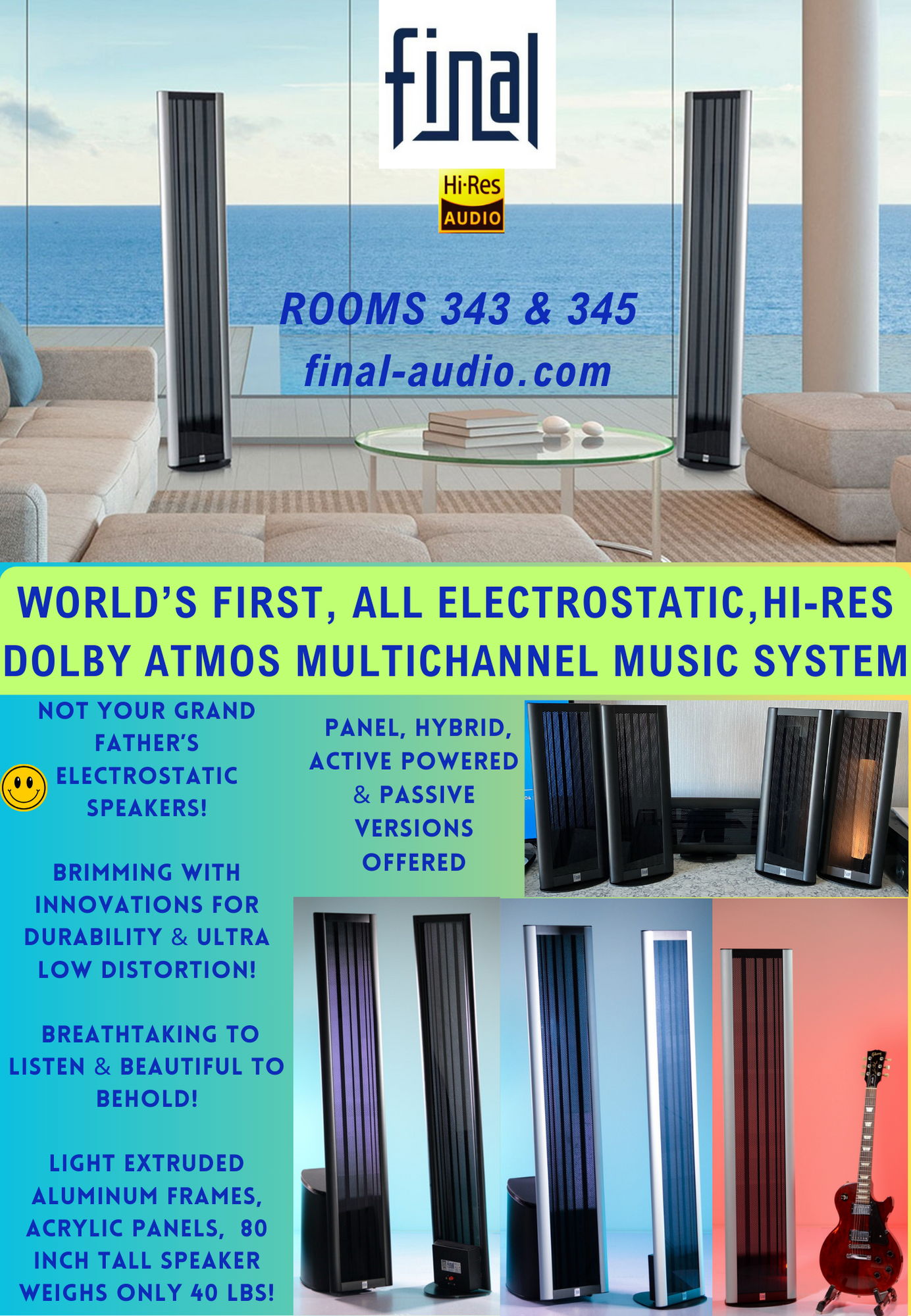 WORLD’S ONLY ALL ELECTROSTATIC  DOLBY ATMOS MULTICHANNE... 9