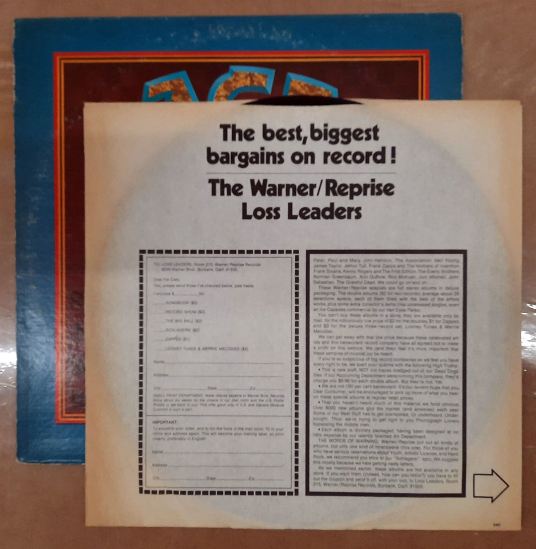 Bob Weir – Ace 1972 VG+ ORIGINAL VINYL LP Warner Bros. ... 3