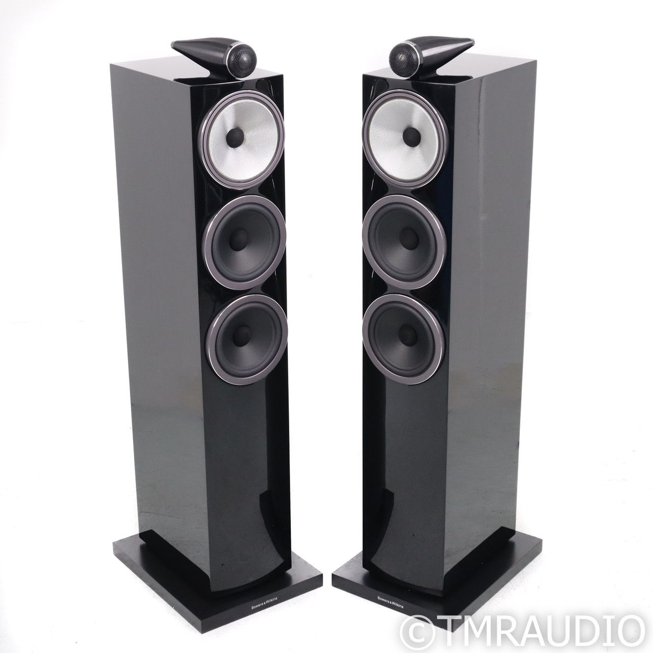 B&W 703 S3 Floorstanding Speakers; Gloss Black Pair (67...