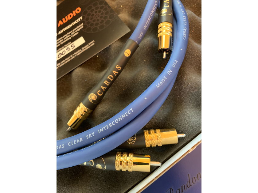 Cardas Audio Clear Sky 1.5 Meter RCA Interconnects - Pair