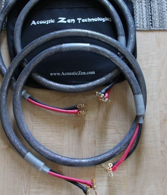 Acoustic Zen Absolute Speaker cables 8 feet 2