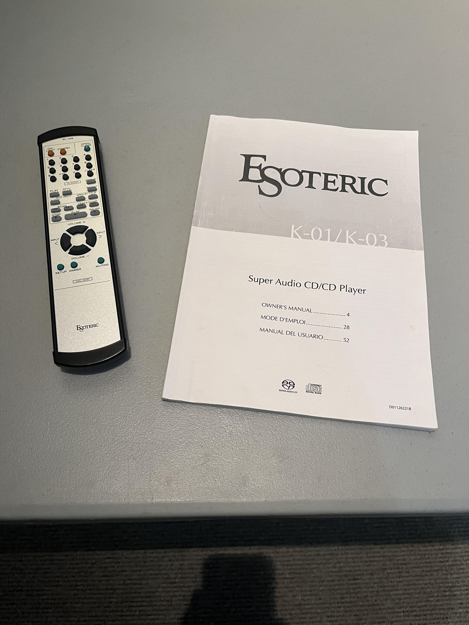 Esoteric K 03 CD/ SACD player. Exc! 2