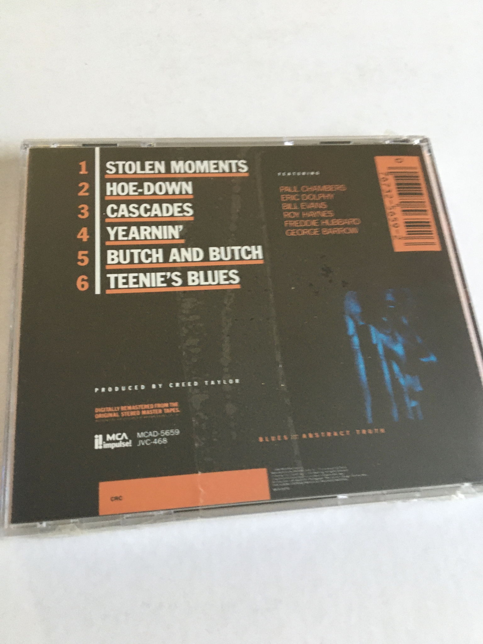 Oliver Nelson  Blues and the Abstract Truth sealed cd 2