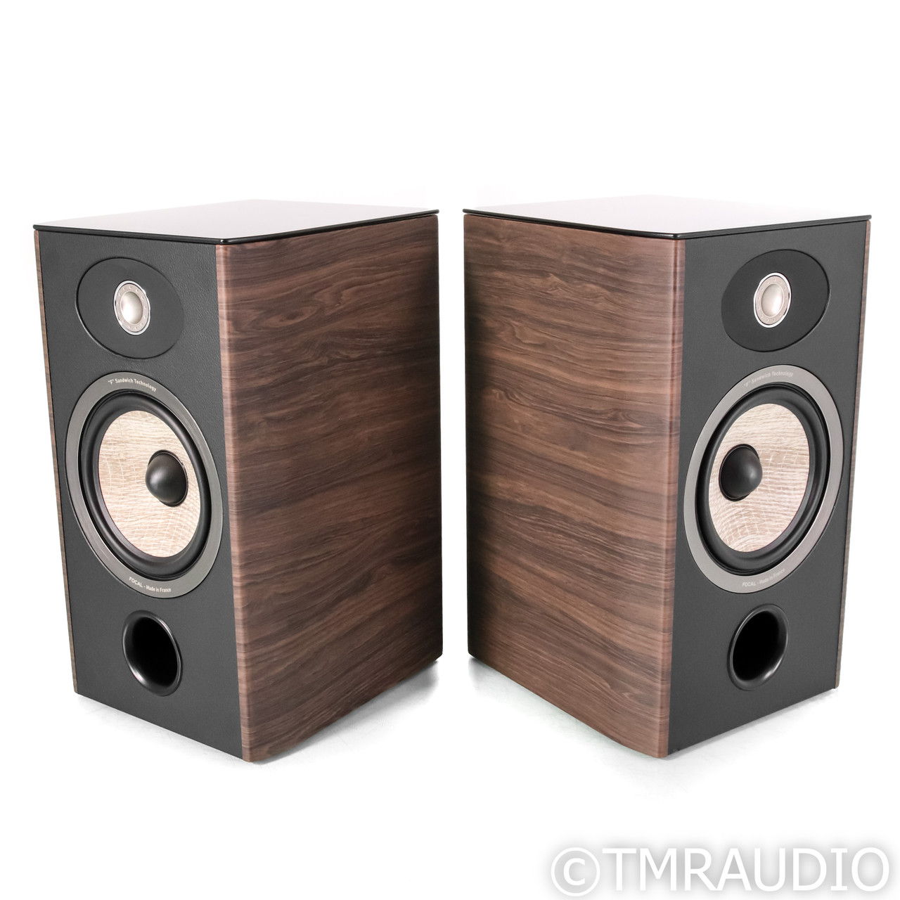 Focal Aria 906 Bookshelf Speakers; Noyer Vinyl Pair (Us... 4