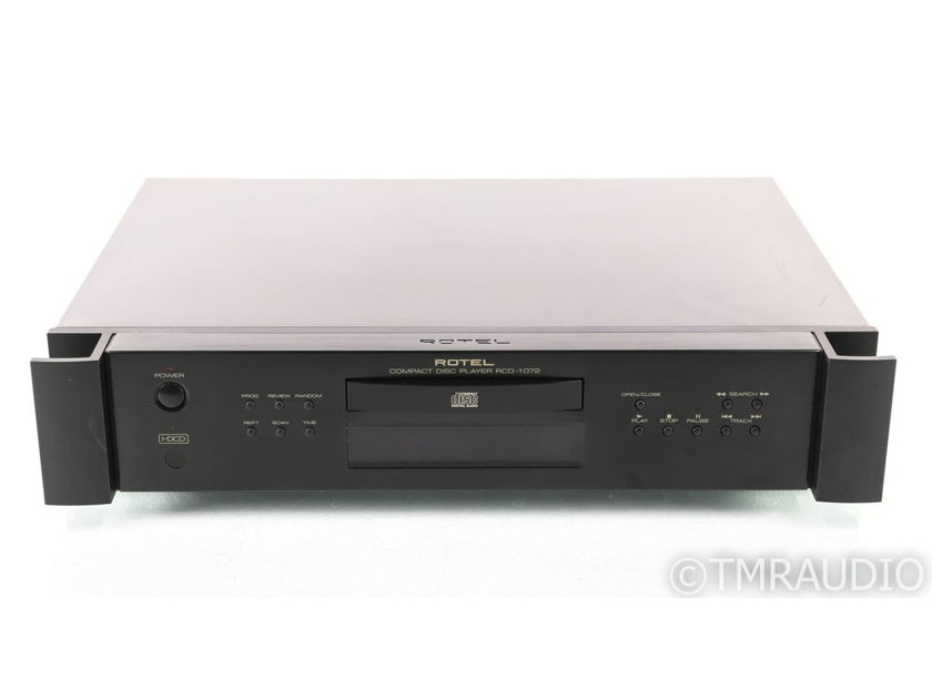Rotel RCD-1072 CD Player; RCD1072; HDCD; Black; Remote (30609)
